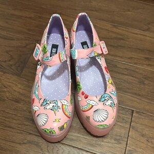 Iron Fist “Over It” Mary Jane Shoes with Whimsical Print.